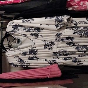 Bohemian style cinched in maxi dress